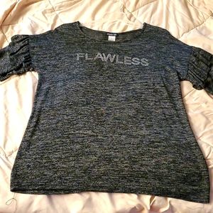 Olivia Blu Flawless Gray Top